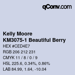 Farbcode: Kelly Moore - KM3075-1 Beautiful Berry | qconv.com
