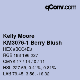 Farbcode: Kelly Moore - KM3076-1 Berry Blush | qconv.com
