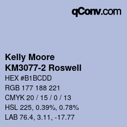 Código de color: Kelly Moore - KM3077-2 Roswell | qconv.com