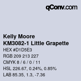 Color code: Kelly Moore - KM3082-1 Little Grapette | qconv.com