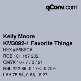 Farbcode: Kelly Moore - KM3092-1 Favorite Things | qconv.com
