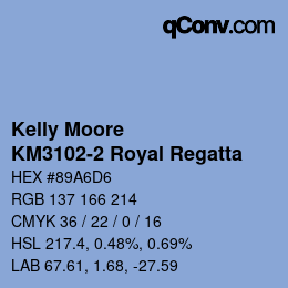 Farbcode: Kelly Moore - KM3102-2 Royal Regatta | qconv.com