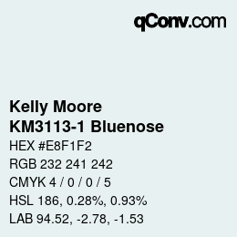 Farbcode: Kelly Moore - KM3113-1 Bluenose | qconv.com