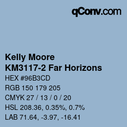 Farbcode: Kelly Moore - KM3117-2 Far Horizons | qconv.com