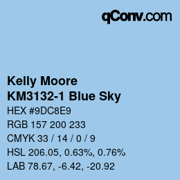 Farbcode: Kelly Moore - KM3132-1 Blue Sky | qconv.com