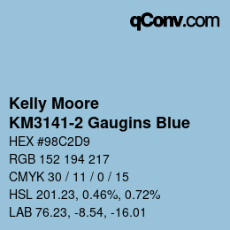 Color code: Kelly Moore - KM3141-2 Gaugins Blue | qconv.com