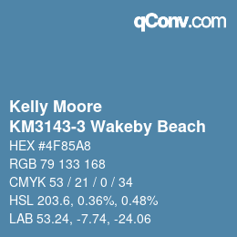 カラーコード: Kelly Moore - KM3143-3 Wakeby Beach | qconv.com