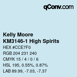 Farbcode: Kelly Moore - KM3146-1 High Spirits | qconv.com