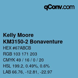 Color code: Kelly Moore - KM3150-2 Bonaventure | qconv.com