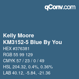 カラーコード: Kelly Moore - KM3152-5 Blue By You | qconv.com