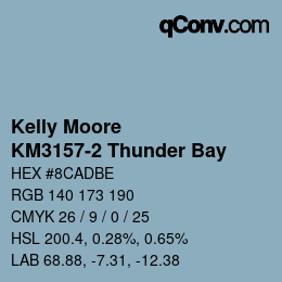 Code couleur: Kelly Moore - KM3157-2 Thunder Bay | qconv.com