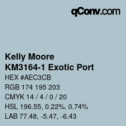 Código de color: Kelly Moore - KM3164-1 Exotic Port | qconv.com