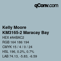 カラーコード: Kelly Moore - KM3165-2 Maracay Bay | qconv.com