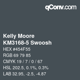 Farbcode: Kelly Moore - KM3168-5 Swoosh | qconv.com