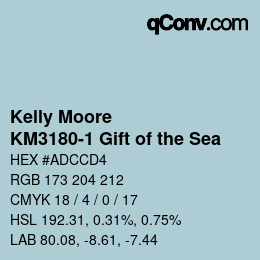 Code couleur: Kelly Moore - KM3180-1 Gift of the Sea | qconv.com