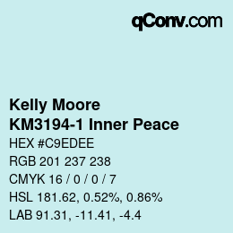 Código de color: Kelly Moore - KM3194-1 Inner Peace | qconv.com