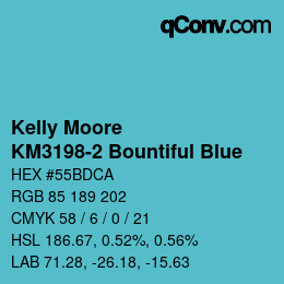 Farbcode: Kelly Moore - KM3198-2 Bountiful Blue | qconv.com