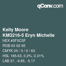 カラーコード: Kelly Moore - KM3216-5 Eryn Michelle | qconv.com