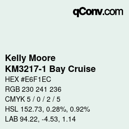 Farbcode: Kelly Moore - KM3217-1 Bay Cruise | qconv.com