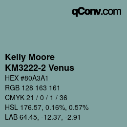 Color code: Kelly Moore - KM3222-2 Venus | qconv.com