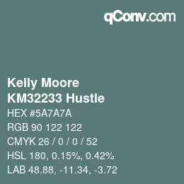 Color code: Kelly Moore - KM32233 Hustle | qconv.com