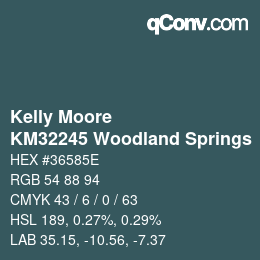 Color code: Kelly Moore - KM32245 Woodland Springs | qconv.com