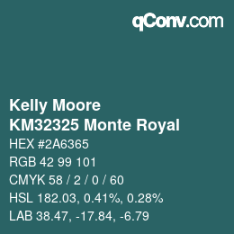 Farbcode: Kelly Moore - KM32325 Monte Royal | qconv.com