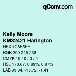Color code: Kelly Moore - KM32421 Harington | qconv.com