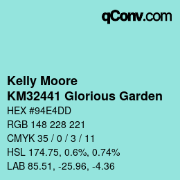 Color code: Kelly Moore - KM32441 Glorious Garden | qconv.com