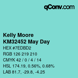 Color code: Kelly Moore - KM32452 May Day | qconv.com