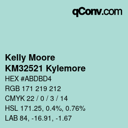 Color code: Kelly Moore - KM32521 Kylemore | qconv.com