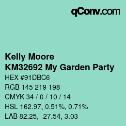 Code couleur: Kelly Moore - KM32692 My Garden Party | qconv.com