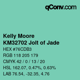 Código de color: Kelly Moore - KM32702 Jolt of Jade | qconv.com
