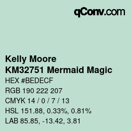 カラーコード: Kelly Moore - KM32751 Mermaid Magic | qconv.com