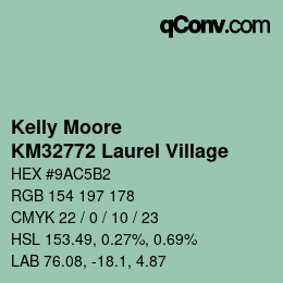 カラーコード: Kelly Moore - KM32772 Laurel Village | qconv.com