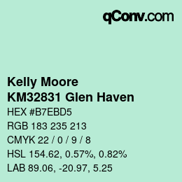 Color code: Kelly Moore - KM32831 Glen Haven | qconv.com