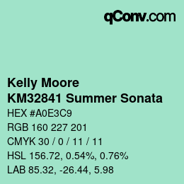 Code couleur: Kelly Moore - KM32841 Summer Sonata | qconv.com