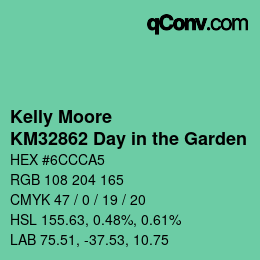カラーコード: Kelly Moore - KM32862 Day in the Garden | qconv.com