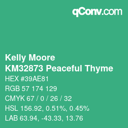 Color code: Kelly Moore - KM32873 Peaceful Thyme | qconv.com