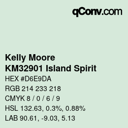 Farbcode: Kelly Moore - KM32901 Island Spirit | qconv.com