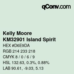 Code couleur: Kelly Moore - KM32901 Island Spirit | qconv.com