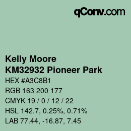 カラーコード: Kelly Moore - KM32932 Pioneer Park | qconv.com