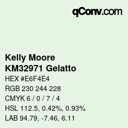 Farbcode: Kelly Moore - KM32971 Gelatto | qconv.com