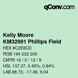 Farbcode: Kelly Moore - KM32991 Phillips Field | qconv.com
