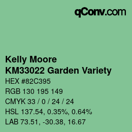 Code couleur: Kelly Moore - KM33022 Garden Variety | qconv.com