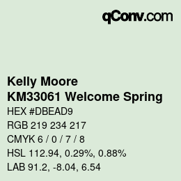Farbcode: Kelly Moore - KM33061 Welcome Spring | qconv.com
