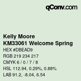 カラーコード: Kelly Moore - KM33061 Welcome Spring | qconv.com