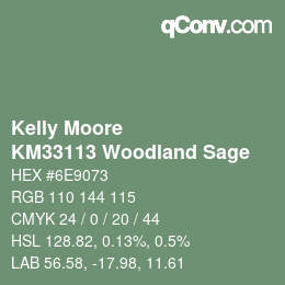 Code couleur: Kelly Moore - KM33113 Woodland Sage | qconv.com
