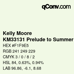 Code couleur: Kelly Moore - KM33131 Prelude to Summer | qconv.com