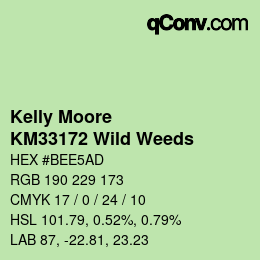 Color code: Kelly Moore - KM33172 Wild Weeds | qconv.com